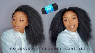 😱JEEEZ🔥 Illusion Crochet Hairstyle W/No Leave Out| Using Brazilian Wool😲