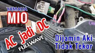 CARA FULLWAVE MIO DENGAN AMAN. RUBAH KELISTRIKAN AC JADI DC | How to fullwave mio safely