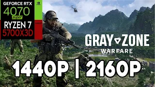 Gray Zone Warfare - RTX 4070 Super - Ryzen 7 5700x3D | 1440p/2160p