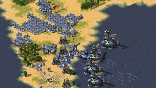 Red Alert 2 | Extra Hard Ai | 7 Vs 1 | Thailand Map | France Vs 7 Random