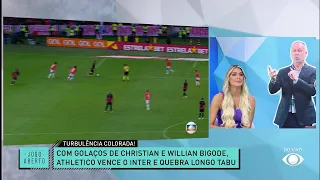 Renata Fan na bronca: "O que me impressiona é a falta de pontaria do Inter"