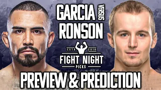 UFC Fight Night: Rafa Garcia vs. Jesse Ronson Preview & Prediction