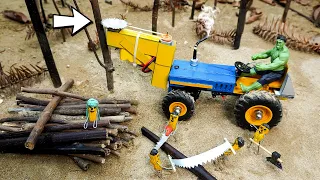 Diy tractor How To Make a wood Saw science project | diy mini Agricultural Machinery | @MiniCreative