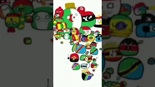 Africa map but in countryballs