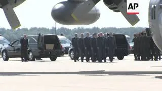 Another two military aircrafts carrying the remains of 74 victims from the Malaysian plane disaster