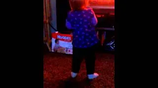 Sarene booty shaking to Dinosaur Train