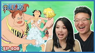 LUFFY LANDS IN PARADISE?! - ALL FEMALE ISLAND! | One Piece Episode 408 Couples Reaction & Discussion