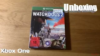 Распаковка Watch Dogs 2 Deluxe Edition на Xbox One/Unboxing Watch Dogs 2 Deluxe Edition for Xbox One