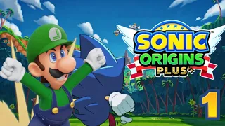 Luigi plays Sonic Origins Plus part 1: Sonic's beginning!