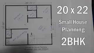 20 X 22 Small House Plan | House planning |