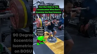 The MOST Hated Squat EVER!!! BOSU Barbell Back Squats with 90 Degree Eccentric Isometrics