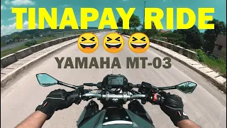 TINAPAY QUICK RIDE | YAMAHA MT-03 [Yoshimura R77 Exhaust Sound] Insta360