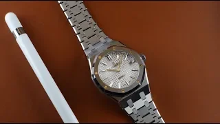 AP Royal Oak 15450ST - 37mm Review and wrist shot on 6.5" wrist | Hafiz J Mehmood