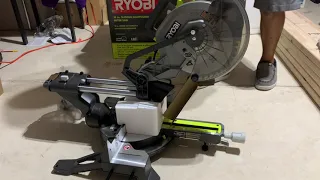 Unboxing Ryobi 10” Sliding Miter Saw