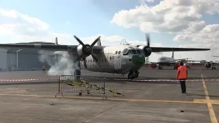 Noratlas 2501 n°105 -  Démarrage, vol et saut des parachutistes [30/09/2018]