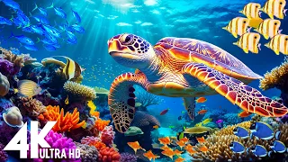 [NEW] 11HR Stunning 4K Underwater footage -Rare & Colorful Sea Life Video - Relaxing Sleep Music #15