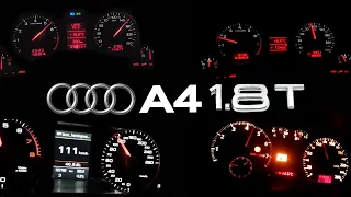 0-100 Accelerations for all The Audi A4 1.8T (1994-2015)