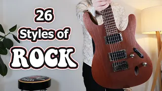 26 Rock Genres