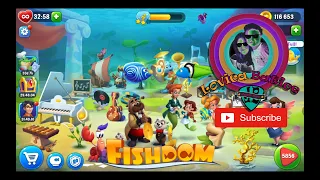 Fishdom Level 5851 - 5855 - Aquarium Music Room - World Art Works - Gameplay