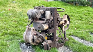 Japan 110V Generator Recovery // Restore Extremely Old 2 Cylinder KUBOTA Diesel Engine - P1