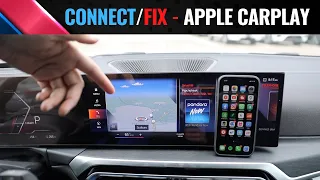 How To Connect Your iPhone to BMW's Apple CarPlay  - FIX Included!  (iDrive 8)