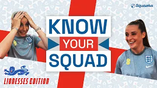 Know Your Squad: "I'm having a 'MARE!" Lionesses Edition | Leah Williamson, Fran Kirby, Ella Toone