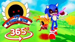 Vs Sonic.exe 360°  Animation of Friday Night Funkin' [Too Slow]