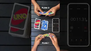 UNO SPEED CHALLENGE 💨😲 #uno #unogameplay #unocardgame #howtoplayuno