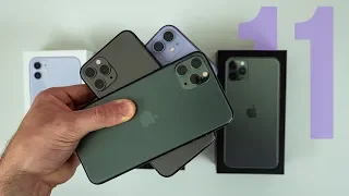 iPhone 11, 11 Pro & 11 Pro Max Unboxing & Comparison!