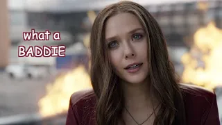 wanda maximoff being iconic for 2 minutes straight