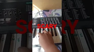 a trick to scare your friends  👻👻😳 #shorts #piano #fypシ