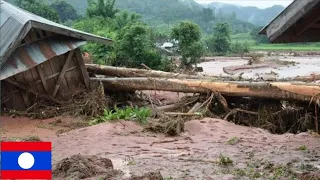 Flooding in Laos 2020 . part 1