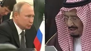 Переговоры Главы Государства Путина с королем Саудовской Аравии.