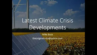 Green Dialogue: Global Warming with Mike Buza