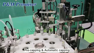 P&M Promixer Automatic turntable filling and capping machine