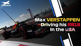 Max Verstappen driving his RB18 around COTA | #USGP | Assetto Corsa