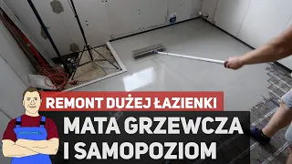 Mata grzewcza i wylewka samopoziomująca - remont DUŻEJ łazienki #3