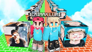 ICRIMAX LUCKY BLOCK vs. LUMEXX LUCKY BLOCK BATTLE in Minecraft!