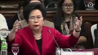 Miriam to Purisima: Why dip your finger into 'Oplan Exodus?'