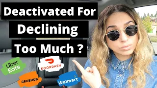 DoorDash, Uber Eats, GrubHub, Walmart Spark Multi App Driver Ride Along | Deactivated For Declining?