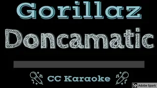 Gorillaz • Doncamatic (CC) [Karaoke Instrumental Lyrics]