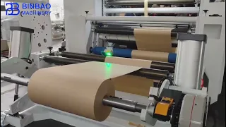 Oil Proof Baking Paper Slitting Rewinding Machine For Paper Bags Making In Mexico
