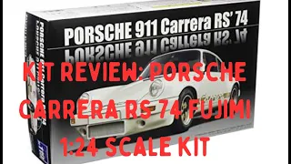 kit review: fujimi 1:24 enthusiast model Porsche 911 rs 74 kit - italiano