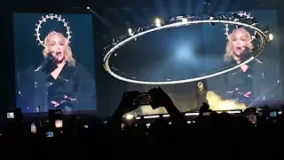 Madonna - Intro + Nothing Really Matters + Everybody. Live in London Opening night Celebration tour.