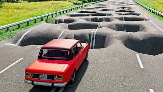 Cars vs 100 Potholes in GTA 5