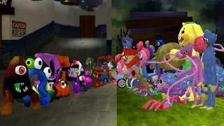 FNF - ALL NIGHTMARE ALPHABET LORE A-Z VS ALL POPPY PLAYTIME CHARACTERS 🎶 Roblox Rainbow Friends