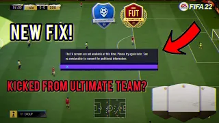 How to FIX "ERROR CONNECTING TO FIFA 22 ULTIMATE TEAM"?! | *Updated For ICON SWAPS* |
