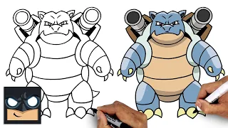 How To Draw Pokemon | Blastoise (Draw & Color)