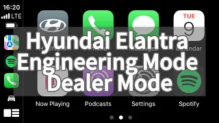 Hyundai Elantra 2021 Meniul Secret Dealer Mode si Engineering Mode