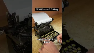 How to use all functions on a 1918 Corona 3 folding antique portable typewriter